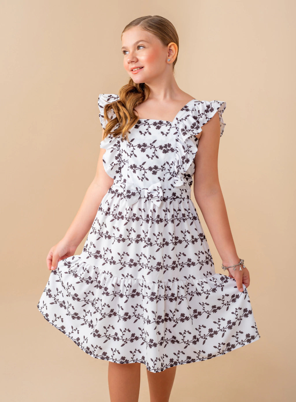 Vestido Jucy Preto Estampado