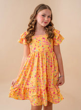 Vestido Eloá Jardim Amarelo