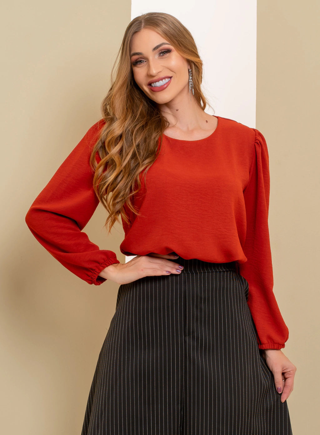 Blusa Flávia Telha