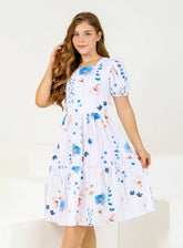 Vestido Laryssa Branco Flowers
