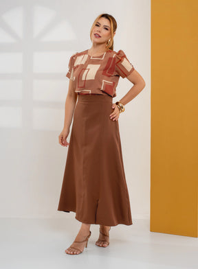 Saia Thalita Marrom